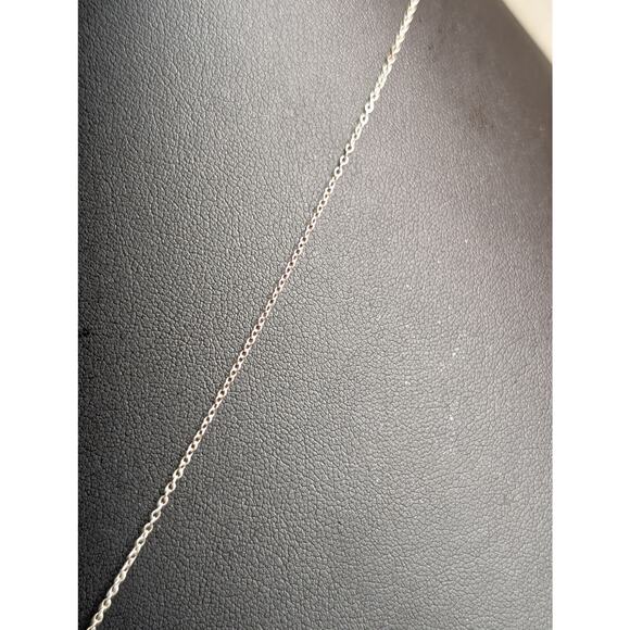 925 Sterling Silver Filigree Angel W/ 10K Yellow Gold Heart Pendant 18" Necklace - Picture 5 of 8